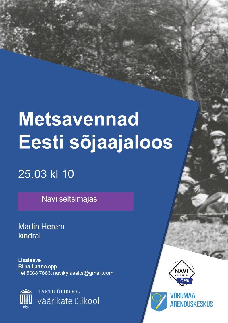 Väärikate ülikooli loeng: Metsavennad Eesti sõjaajaloos